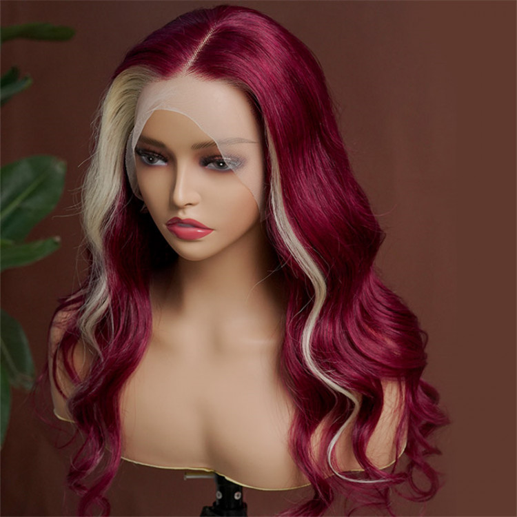 30 36 Inch Pink Colored Human Hair Wigs For Women Blonde 613 Hd Lace  Frontal Wig 13x6 13x4 Straight Transparent Lace Front Wig