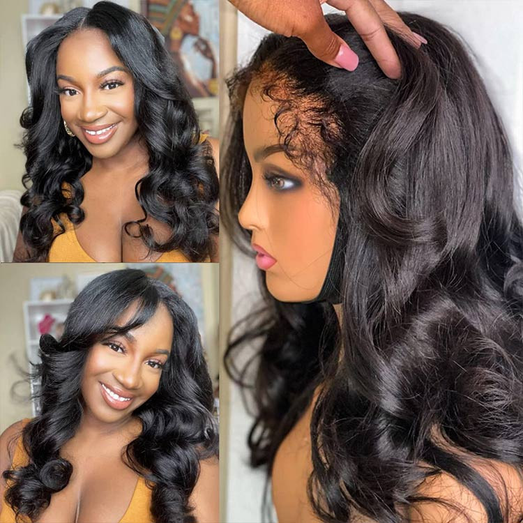 4C Edges Body Wave Lace Front Wigs With Curly Baby Hair -SuperNova Hair