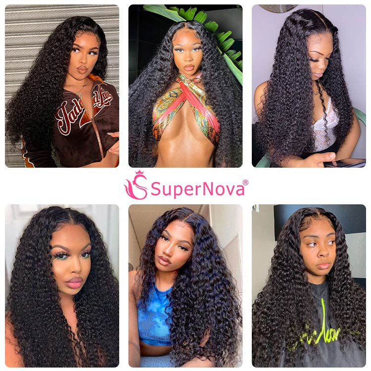 180% Density 13x4 Lace Front Human Hair Wig Ginger Orange Deep Wave Human  Hair Wigs 13x4 HD Transparent Lace Front Hair Wigs For Women Girls 16-30 Inc