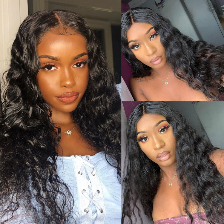 180% Density 13x4 Lace Front Human Hair Wig Ginger Orange Deep Wave Human  Hair Wigs 13x4 HD Transparent Lace Front Hair Wigs For Women Girls 16-30 Inc
