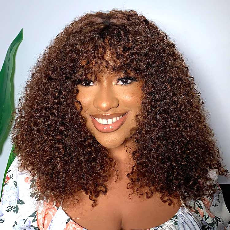 Natural curly sale wigs
